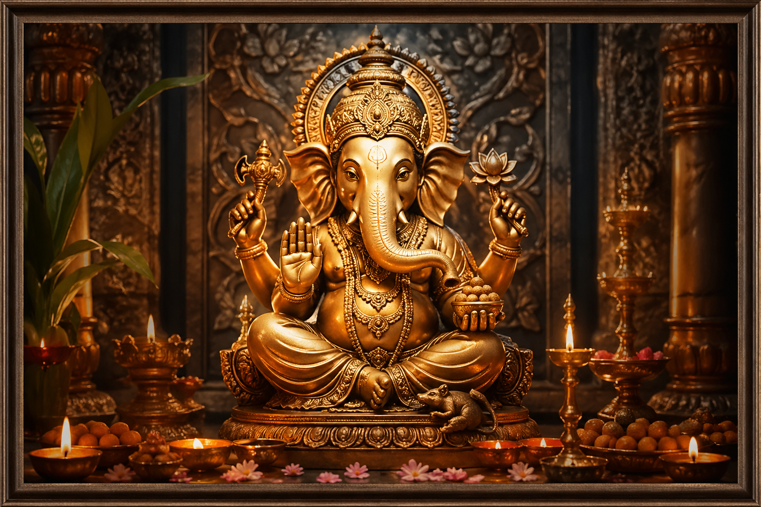 Vastu Shree Ganesh Wall Frame (24 x 36 Inch)
